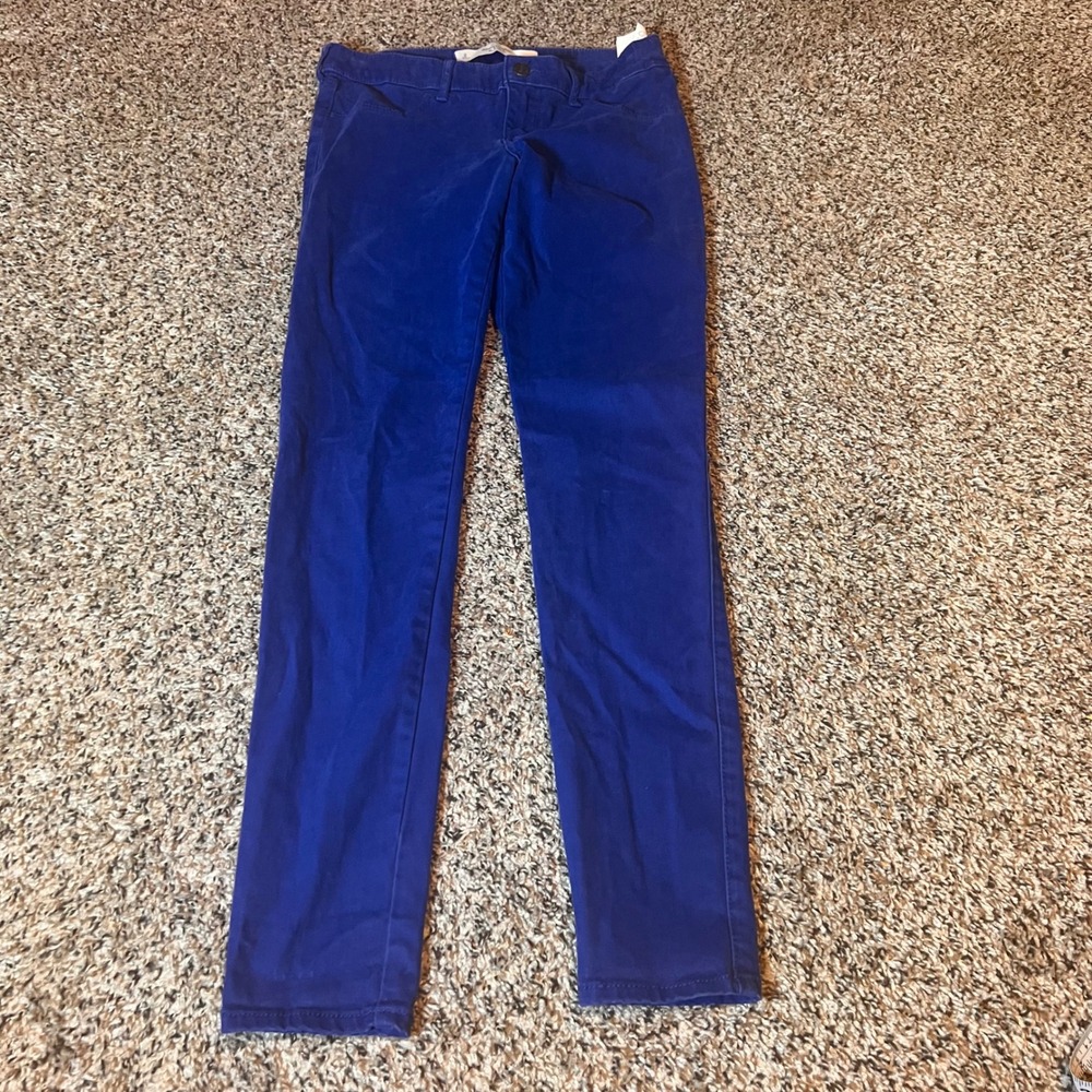 Abercrombie & Fitch Chino Pants Cobalt Blue Casual Trousers Womens Size 2